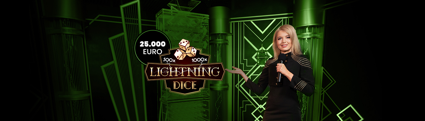 Yeni Oyun Lightning Dice'da 25.000 Euro Nakit Ödül lightning dice 25